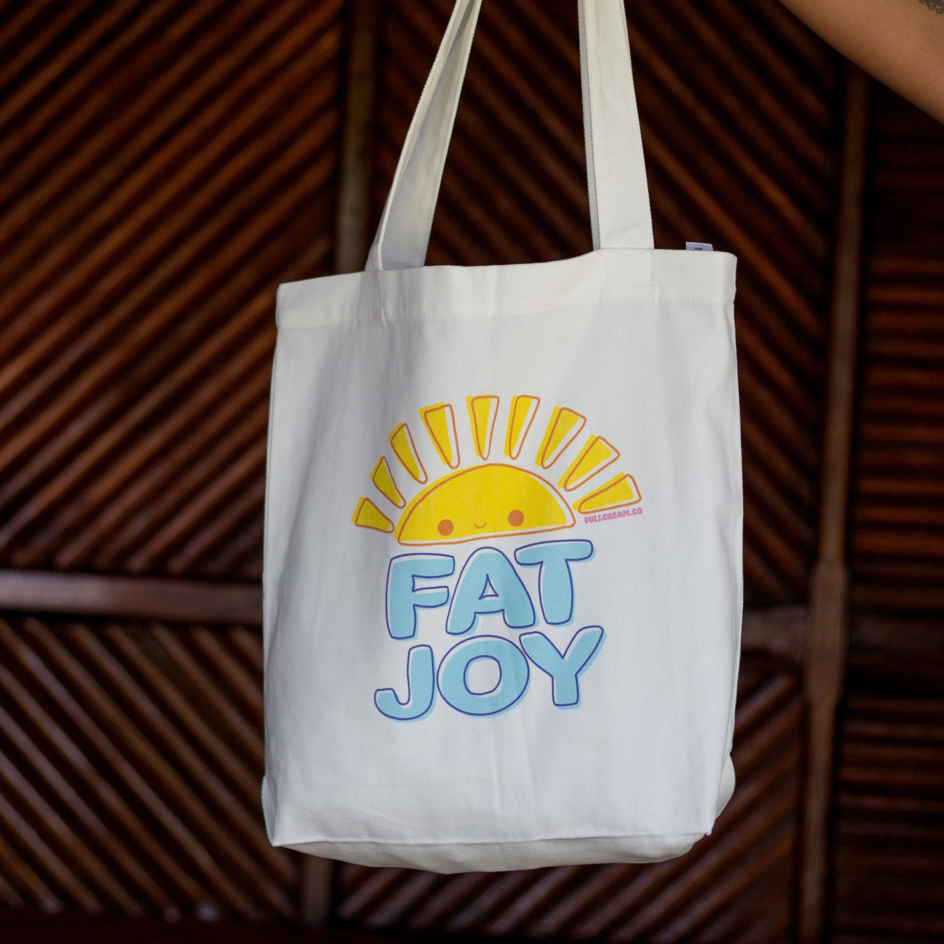 Fat Joy tote – Full Cream